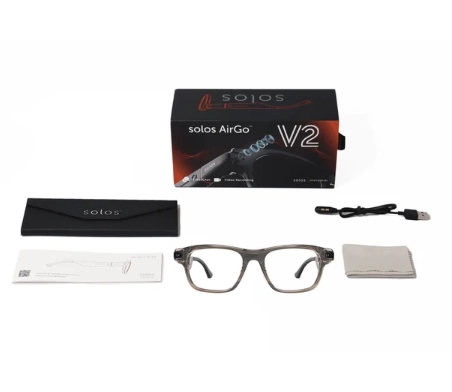 Умные очки solos AirGo™ V2 Prime 1-37-ABL | Warm Stone | Blue Blocker
